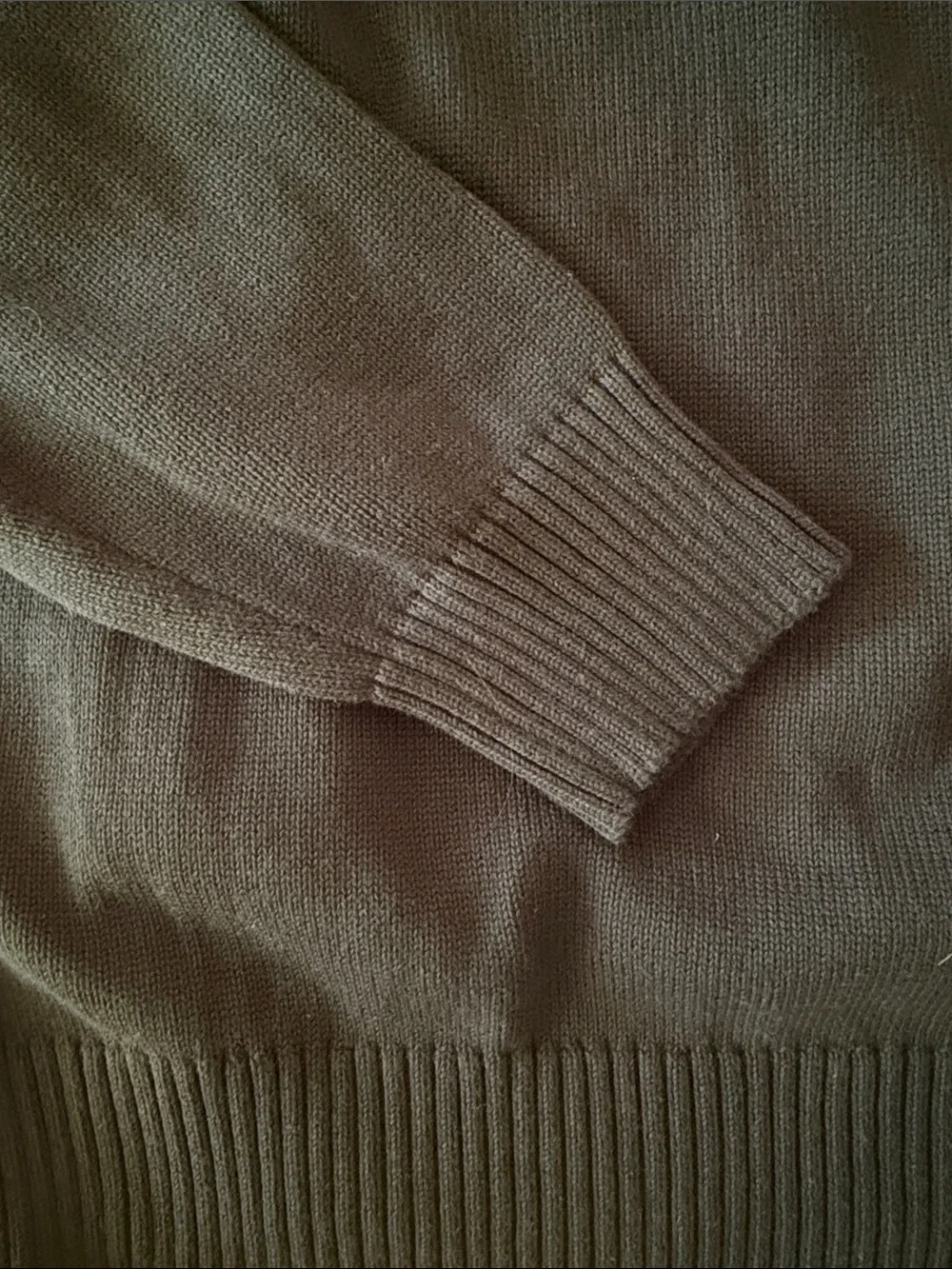NWOT J. Crew Men's Dark Green Half-Zip Sweater